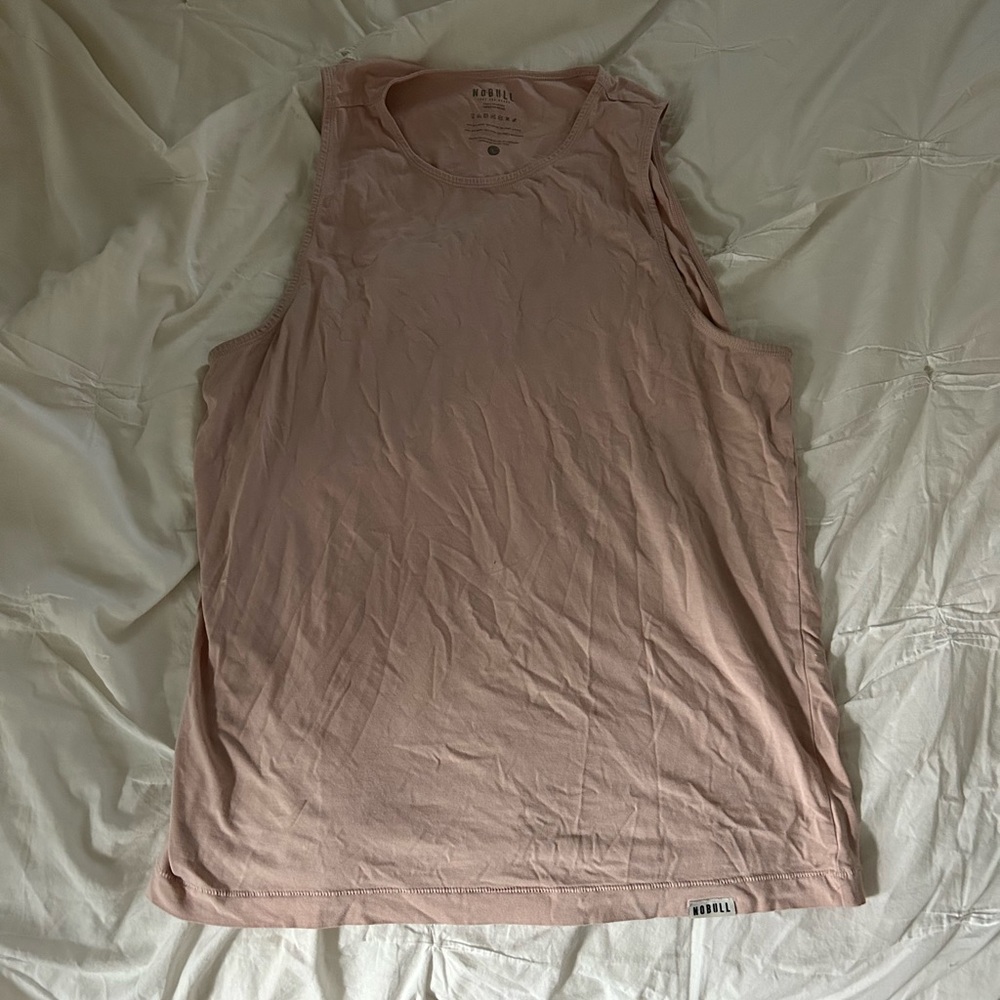 Large Nobull Tank Top Large. A light Pink Color.
